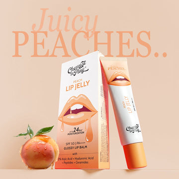 Chemist at Play Peach Lip Jelly SPF 50 PA++++ | Glossy Lip Balm (10gm)